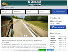 Tablet Screenshot of jdcarsalesltd.co.uk